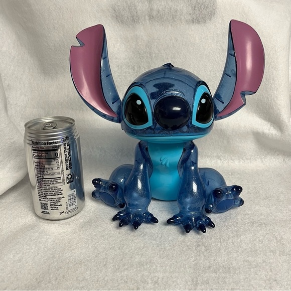 SOLD Lilo & STITCH Blue Clear Glitter Plastic Figure Disney Store Japan 9.5 in - Picture 8 of 13